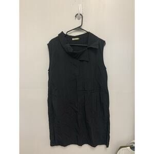 Chalet Et Ceci Sleeveless Asymmetrical Dress Size M Lagenlook Pockets